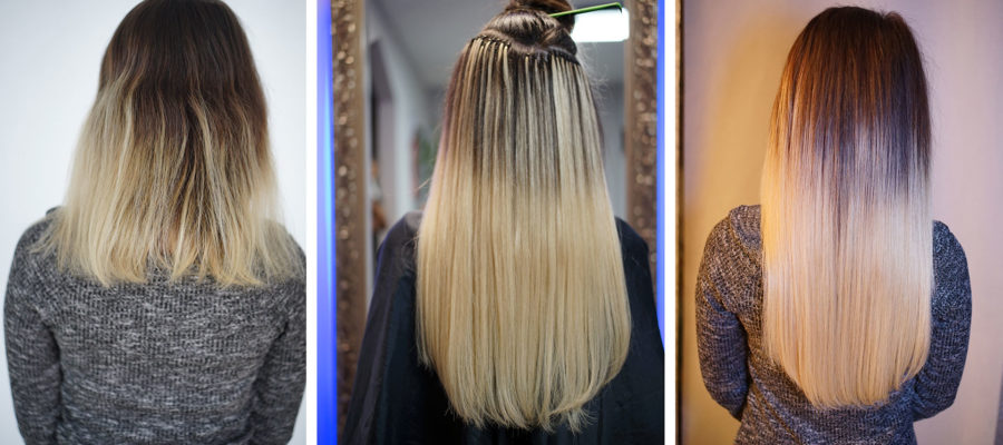 Haarverlängerung-Ombre