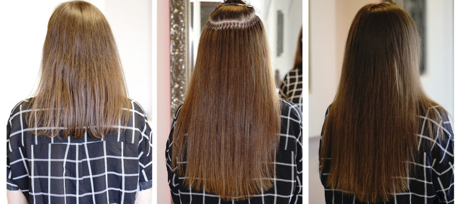 Haarverlängerung europäisches Echthaar